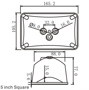 Imagen de OPTICA 12V FARO RECTANGUL 5' SELLADA C/LAMP 100/75W (4652)                                                              